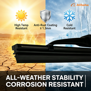 Escobillas Limpiaparabrisas Metálicas Convencionales Onward Wholesale, Escobillas de Acero Premium de 1.3mm para Todas las Estaciones, Limpiaparabrisas para Auto OEM ODM - Product Image 3