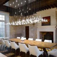 Lustre en verre de luxe ANNO pour les intérieurs de maison de style palais