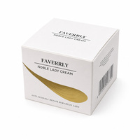 Boîte pliante personnalisée en carton blanc avec motif doré en relief, doublure en carton ondulé kraft, emballage portable écologique pour poudre libre