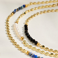 Collier chaîne serpent en acier inoxydable plaqué or 18 carats pour femme CAIOOCHE avec pendentif léopard et cheval - Cadeau