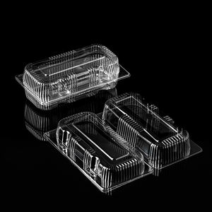 Envases de Plástico para Productos Horneados, Cajas Rectangulares Transparentes para Postres, Alta Transparencia, Cajas Recicladas para Pastelería, Empaque para Supermercado - Product Image 1