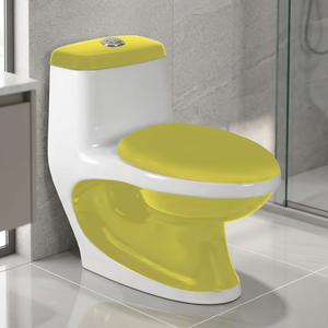 Inodoro de Cerámica de Una Pieza con Sifón, Estilo Europeo, de Montaje en el Suelo, con Doble Descarga, para Baños de Lujo y Uso en Exteriores - Product Image 6