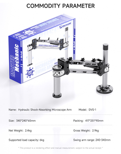 Support de Microscope Nouveau Mechanic DVS-1 à Amortissement Hydraulique pour Réparation de Téléphones Portables - Product Image 6