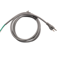 Cordon d'alimentation CA à trois broches standard américain, câble en PVC de 1 mètre pour appareils électroménagers