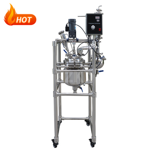 5L กาต้มน้ำสแตนเลสสำหรับทำปฏิกิริยาถังปฏิกรณ์แบบมีปลอกสเตนเลสสตีลเครื่องปฏิกรณ์เคมี100L - Product Image 2