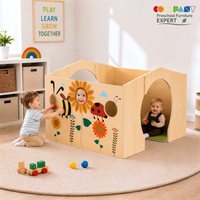 Meubles de garderie modernes en bois COMPANY, bibliothèque en forme de maison pour la lecture, pour tout-petits, crèche, Montessori