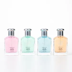100ml di marca personalizzata elegante bottiglia di vetro fragranza duratura Eau de Toilette Spray dolce per le donne profumo