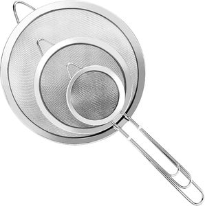 Ensemble de passoires en maille métallique écologiques, accessoires de cuisine, passoire à aliments en acier inoxydable - Product Image 4