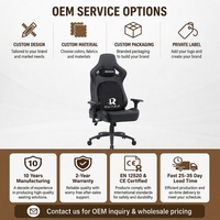 Chaise de bureau ergonomique en cuir de luxe, pivotante à 360 degrés, réglable en hauteur, avec support lombaire, pour salle de jeux