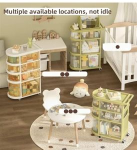 Carrito de Almacenamiento con Ruedas, Plegable, de Plástico, con Cajones, de Múltiples Niveles, Moderno, para Cocina, Hogar, Oficina, Jardín - Product Image 4