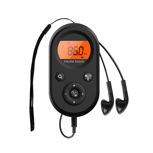 Pocket Gift Small AM/FM Internet Radio with Rechargeable Battery Portable Design