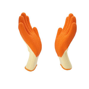 Guantes de seguridad para el trabajo con logotipo personalizado de fábrica, guantes de mano para jardín con revestimiento de Palma de algodón y poliéster - Product Image 3