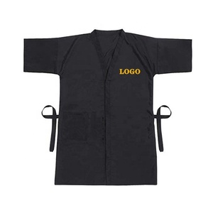 Bata de Peluquería Impermeable con Logotipo Personalizado para Salón de Belleza y Spa, Kimono de Barbero - Product Image 6