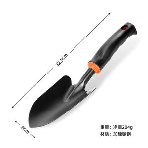 Gardening Trowel Carbon Steel Black Spoon Shaped Ergonomic Handle For Planting Flowers Vegetables Succulents - Product Image 3