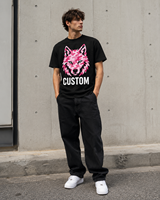 T-shirt décontracté et sportif pour homme, en satin imprimé 100 % coton, coupe ample, de marque personnalisée, haute qualité, nouveau style, 240 grammes