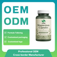 Fabricant de capsules de magnésium OEM, complément alimentaire de glycinate de magnésium pour la nutrition quotidienne, usine de capsules de magnésium