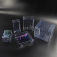Fabricantes al por mayor Cajas de regalo de acetato transparente Material de PVC PET Precio barato Caja de plástico de favores vacía transparente