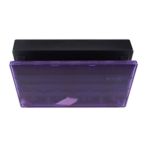 EXtremeRate ชุดเปลี่ยนฝาครอบใสสีม่วงแบบกำหนดเองสำหรับแท่นชาร์จ Nintendo Switch - Product Image 3
