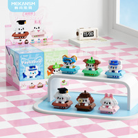 2025 nouveau produit ABS plastique Mini briques blocs de construction éducatifs bricolage Pet chat et chien jouets pour enfants modèle