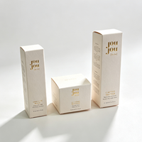 Caja de Empaque para Productos de Cuidado de la Piel con Estampado en Dorado, Nueva Tendencia, Caja de Empaque para Pequeñas Empresas