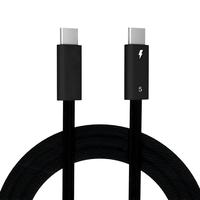 Câble tressé Thunderbolt 5, charge rapide PD 240W, transfert de données haute vitesse 120 Gbps, sortie vidéo UHD 16K30Hz