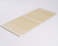Chine Panneau de bois Cieloraso Faux plafond en PVC Design Plastique PVC Plafond et panneau mural Techo