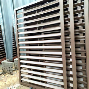 Panneau mural à persiennes en alliage d'aluminium, façade ventilée métallique pour villa et atelier - Product Image 1