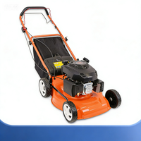 Tondeuse à gazon industrielle autotractée à essence 4 temps 173cc, largeur de coupe 12 pouces, lame cylindrique 1600W, bac de ramassage arrière 65L