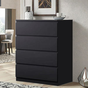 Piccolo lusso a 5 cassetti cassettiera in legno minimalista cassettiera nero per soggiorno armadi con più ripiani per alberghi - Product Image 2