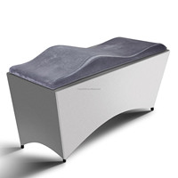 OEM salon de beauté spa matelas lit de beauté incurvé surmatelas salon de beauté cils matelas vague mousse à mémoire de forme cils surmatelas