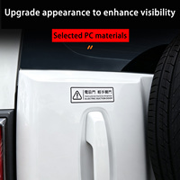 Autocollant d'avertissement pour hayon électrique dédié au Haval H7 V7 Plus, pour la décoration extérieure de la voiture et les produits résistants aux rayures