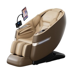Smart Electric Foot Massage Chair Sl <b>Track</b> Zero Gravity Home Massage Sofa With 31-60 Airbags Black And Brown Plug In - Product Image 2