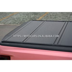 ที่คลุมเตียงบรรทุกแบบสั้น5.5นิ้วทำจากอลูมิเนียมอัลลอย,ผ้าหุ้มแบบพับสี่ทบเนื้อแข็งสำหรับแรม F-150ไฮลักซ์ทุนดราทาโคมาโคโลราโดแคนยอน - Product Image 4