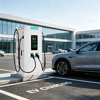 Chargeur DC commercial 480 kW pour véhicules électriques T480 avec écran tactile publicitaire intelligent de 21,5 pouces – Solution de valorisation de la publicité pour les parkings de détail
