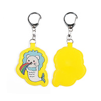 Porte-clés en cuir PU brodé motif ours mignon, pendentif pour clés de voiture, ornement de sac