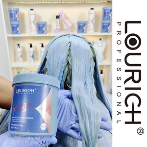 Poudre décolorante professionnelle permanente bleue sans <span class=keywords><strong>mousse</strong></span> ni gouttes, 9 niveaux de décoloration, en sachet - Product Image 2