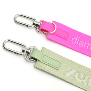 Factory Sale Nylon <strong>Keychain</strong> <strong>Wristlet</strong> Lanyard Custom Logo Large Wrist Woven Jacquard Lanyard <strong>Keychain</strong> - Product Image 6
