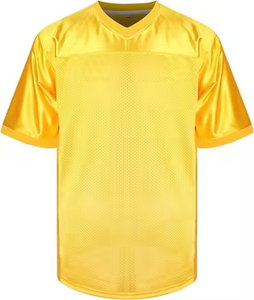 Rhinestone hip hop lưới cắt bóng đá mặc <span class=keywords><strong>Polyester</strong></span> bóng đá quá khổ Jersey người đàn ông - Product Image 6