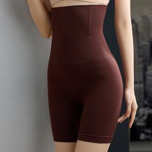 Shorty gainant taille haute respirant sans couture en nylon/spandex pour femme grande taille avec contrôle du ventre, séchage rapide, antibactérien - Product Image 5