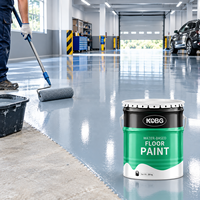 Peinture acrylique pour sols à base d'eau, couleur au choix, revêtement de sol à haute adhérence, peinture pour sols en béton pour garage, entrepôt, atelier