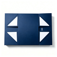 Boîte en carton rigide pliable magnétique, boîte cadeau en carton rigide pliable avec logo personnalisé pour vêtements de mode