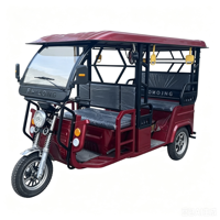 Tuk-tuk Électrique 2025 Haute Vitesse 72V 2000W, Véhicule Passager à Trois Roues pour Adultes, 7 Places, Grande Autonomie