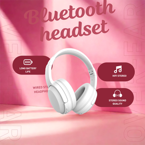 Headphone Nirkabel OEM ODM BT5.4 dengan Daya Tahan Baterai 30 Jam, <span class=keywords><strong>Headset</strong></span> Over Ear dengan Driver Dinamis untuk Olahraga, Perjalanan, Grosir - Product Image 3