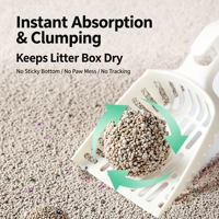 Litière pour chat écologique 100% naturelle au thé vert et tofu pêche, forte absorption, jetable aux toilettes, prix usine, vente en gros