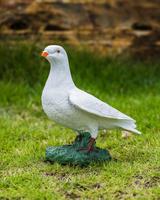 Ornement d'oiseau de paix personnalisable en résine, figurine de pigeon colombin simulé, sculpture de décoration minimaliste pour bureau et maison, article cadeau