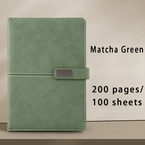 Biểu Tượng Tùy Chỉnh A5 Dày Hai Mặt Kinh Doanh Máy Tính Xách Tay Với Cao Cấp Rắn Da Bìa U-Khóa Từ Nhà Máy May Ràng Buộc - Product Image 5