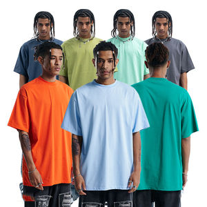 T-shirts pour hommes de grande taille, surdimensionnés, vintage, avec logo graphique personnalisé, 100% coton, respirants, imprimés à l'écran - Product Image 4