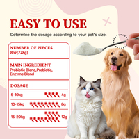 Complément alimentaire probiotique pour animaux de compagnie en poudre pour chiens et chats Mélange probiotique prébiotique pour la santé digestive Sans artificiel
