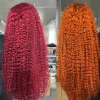 Perruque Lace HD 13x6 Ondulée Profonde Couleur Gingembre Personnalisée en Usine, Perruque Transparente HD 100% Cheveux Humains Vierges Bruts, Perruques Sans Colle pour Revendeurs