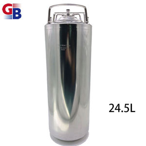 Barril de <span class=keywords><strong>cerveza</strong></span> comercial de 5 galones, barril de bloqueo de bola de 24,5 litros, acero inoxidable con mango de goma - Product Image 3